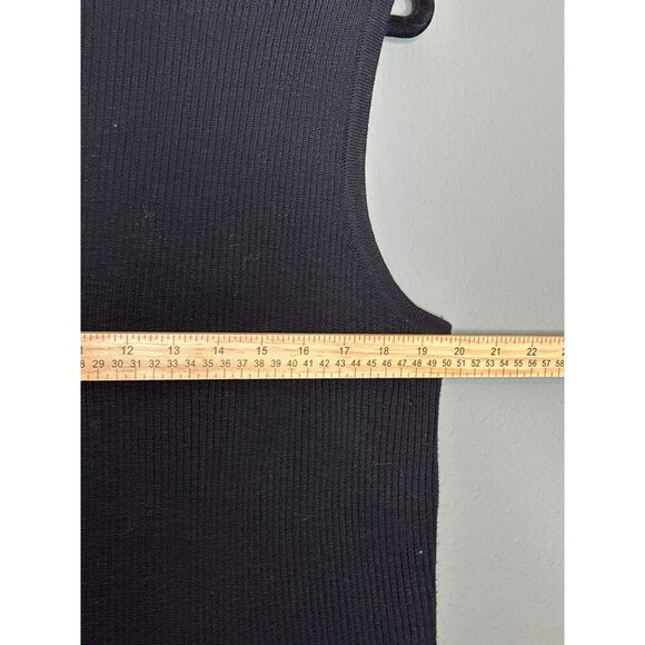 VTG Jaclyn Smith Women's 16 Leather Vest Knit Backing Fully Lined Zip-Up - Picture 4 of 9